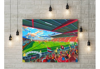 Crewe Alexandra FC Gresty Road Stadium Wall Art Canvas